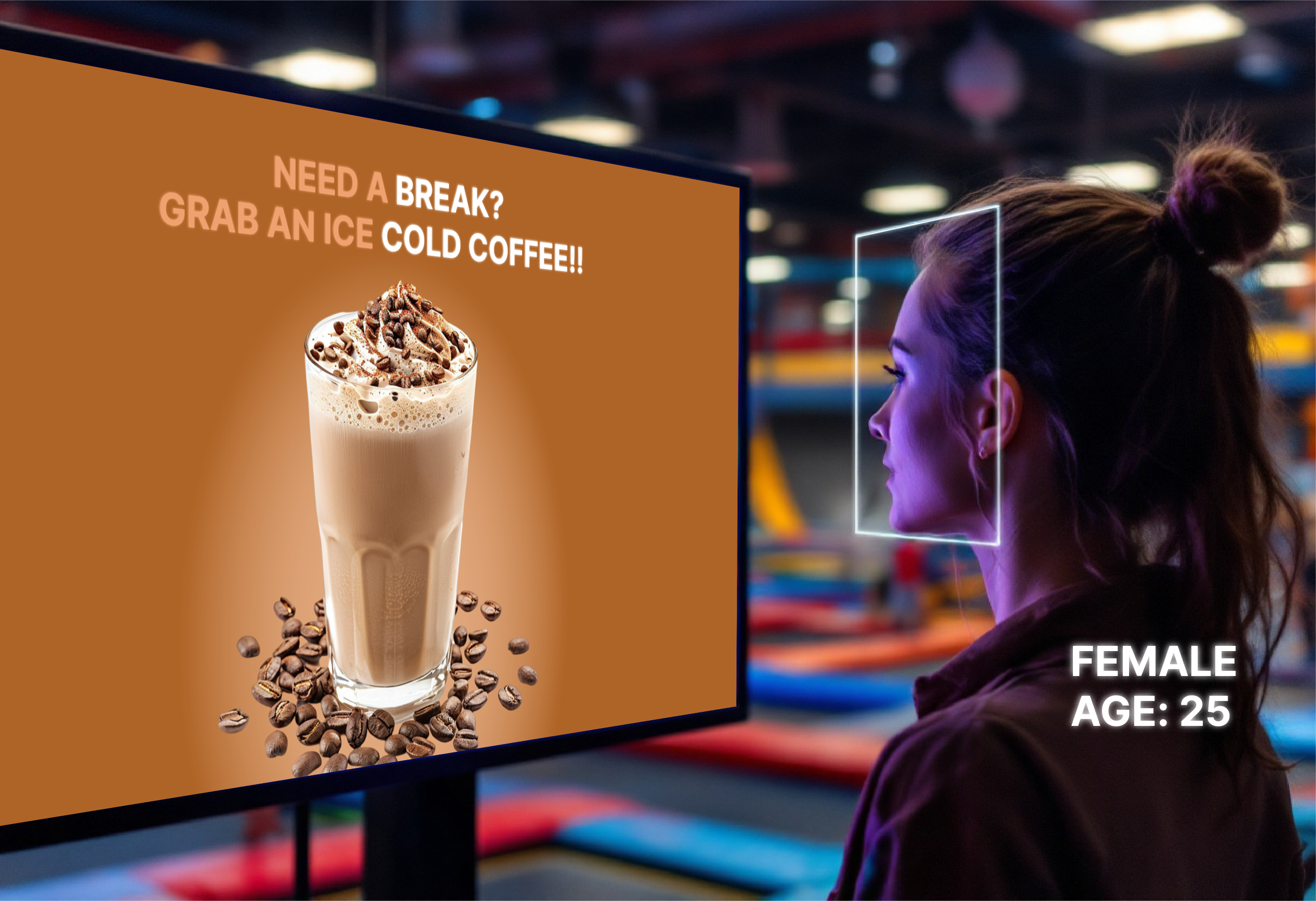 Cielo KYAI 360 Woman looking at AI Screen