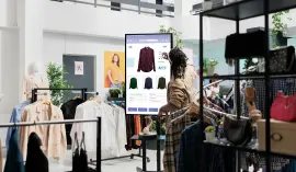 CieloVision Revenue Lift People shopping with a screen
