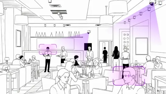 CieloVision Platform Capabilities AI Video of a Restaurant