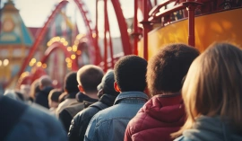 CieloVision Operations & Staffing Efficiency peopl in line for a ride