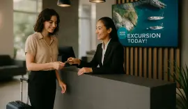 CieloVision Revenue Lift People at an excursion kiosk