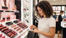 CieloVision Safety & Loss Prevention Woman shopping makeup